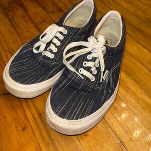 Men's Blue Striped Vans